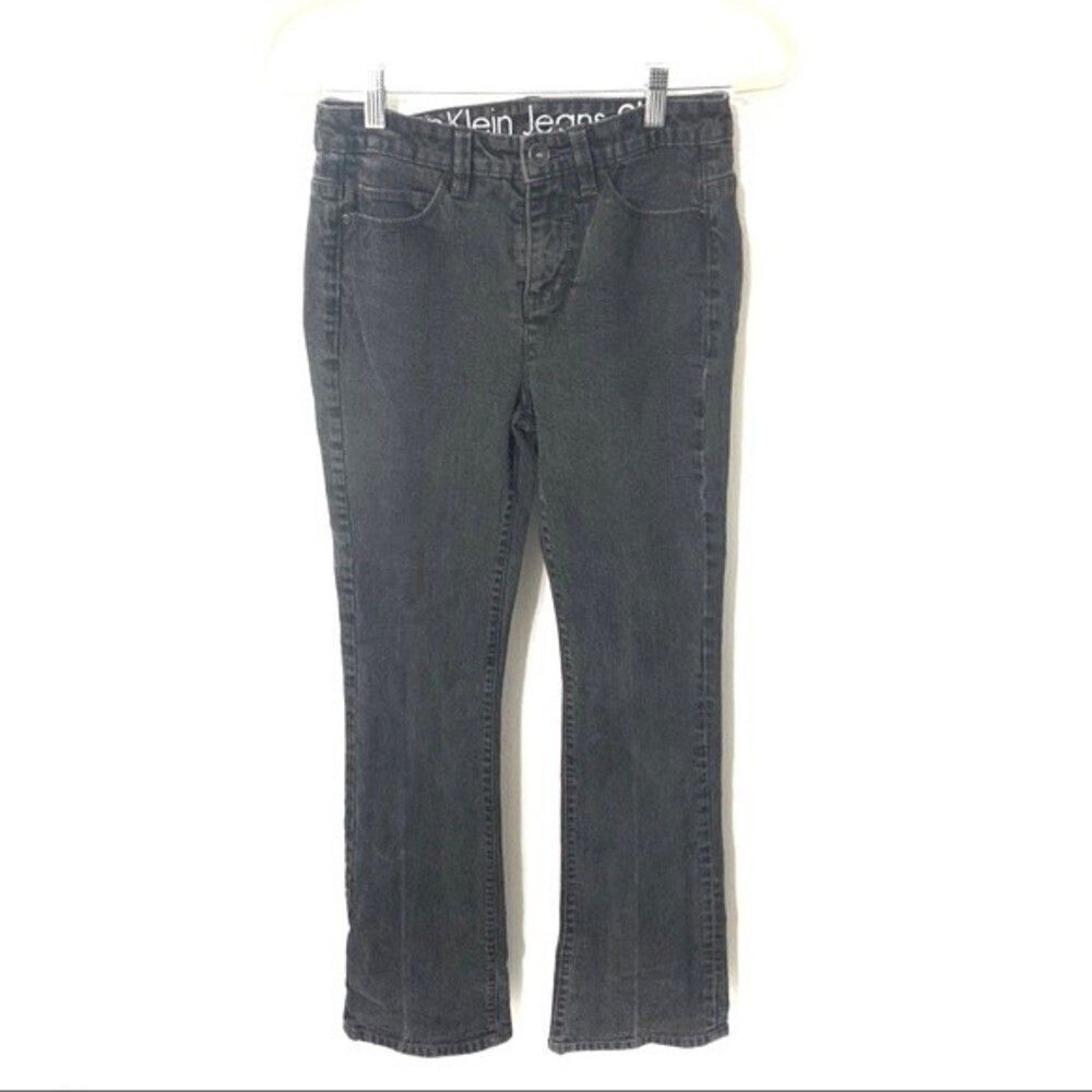 CALVIN KLEIN jeans womens black bootcut shape jeans size 27